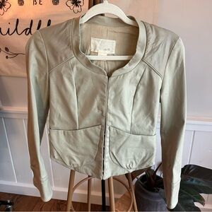 Ya-Ya Designer Tan Cropped Jacket